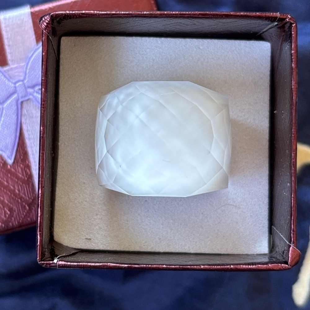 Swarovski Nirvana Ring Large Crystal Cocktail Whi… - image 2